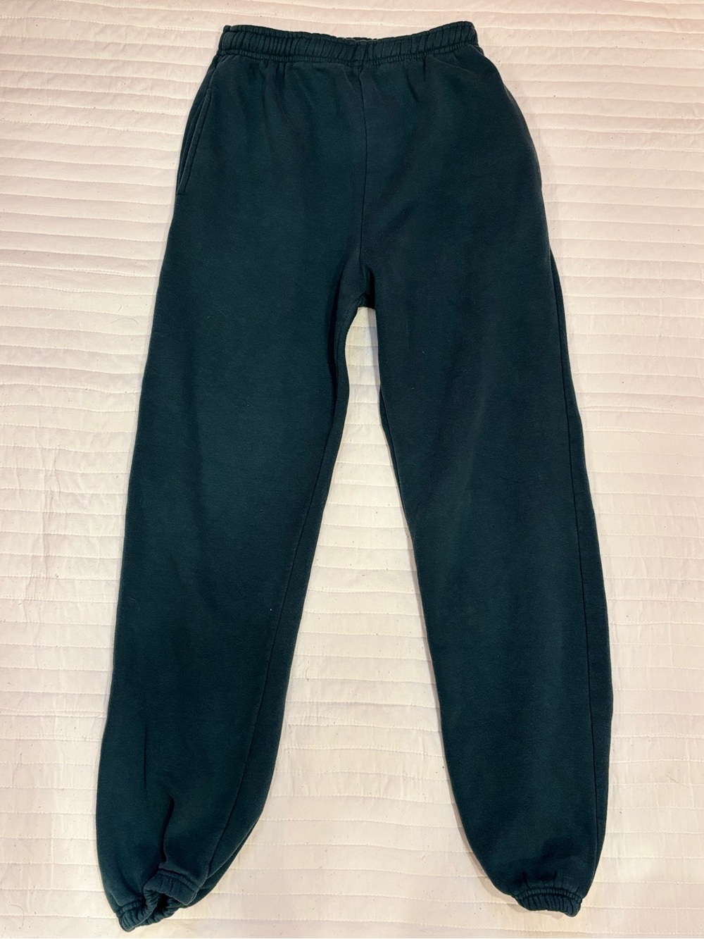 PrettyLittleThing Green Fleece Joggers Women's Small Loungewear Pants